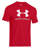 UNDER ARMOUR SPORTSTYLE LOGO SS SR T-SHIRT RED - 1257615_ua_2015_shirt_red_front