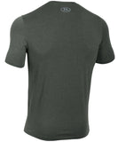 UNDER ARMOUR COMBAT GREY SPORTSTYLE LOGO SS SR T-SHIRT - 1257615_ua_2016_cc_sportstyle_bl_gr_front_01