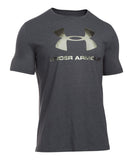 UNDER ARMOUR CC SPORTSTYLE LOGO SR T-SHIRT IRIDESCENT FOIL BLACK - 1257615_ua_2016_shirt_grey_front
