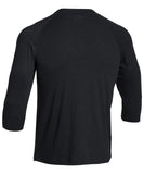 UNDER ARMOUR SPORTSTYLE BLACK SR 3/4 T-SHIRT - 1269757_ua_2016_tri_blend_t_black_front_01