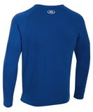 UNDER ARMOUR TRIBLEND FLEECE CREW BLUE LS SR SHIRT - 1273730_ua_2016_fleece_crew_blue_front_01