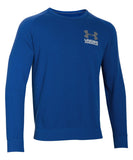 UNDER ARMOUR TRIBLEND FLEECE CREW BLUE LS SR SHIRT - 1273730_ua_2016_fleece_crew_blue_front