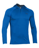 UNDER ARMOUR TECH POPOVER HENLEY BLUE SR LS SHIRT - 1274511_ua_2016_popover_hen_blue_front