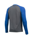 UNDER ARMOUR WAFFLE CREW LS JR SHIRT GRAPHITE BLUE - 1281078_ua_2016_shirt_ls_gybl_front_01