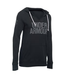 UNDER ARMOUR FAVORITE FLEECE WORDMARK WOMEN'S HOODY BLACK - 1283253_ua_2016_hoodie_women_black_front_a123def1-6fce-442d-b081-411702c52e44