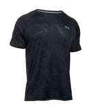 UNDER ARMOUR TECH JACQUARD SS SR T-SHIRT BLACK - 1285087_ua_2016_shirt_black_front