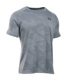 UNDER ARMOUR TECH JACQUARD SS SR T-SHIRT STEEL GREY - 1285087_ua_2016_shirt_grey_front