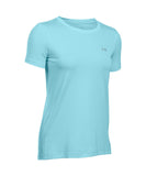 UNDER ARMOUR HEATGEAR ARMOUR SS CREW WOMEN'S T-SHIRT MAUI BLUE - 1285637_ua_2016_shirt_w_blue_front_b09fd72a-8e66-4d69-a30e-f9baa3fcce6a
