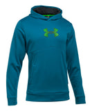 UNDER ARMOUR STORM ARMOUR FLEECE LOGO SR HOODY PEACOCK BLUE - 1289041_ua_2016_hoodie_blue_front
