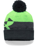 UNDER ARMOUR BOY'S POM BEANIE ANTHRACITE - 1300090-016_168954-2