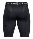 UNDER ARMOUR SR COMPRESSION JOCK SHORTS - BLACK - 1317156-001