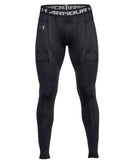 UNDER ARMOUR SR COMPRESSION JOCK PANTS - BLACK - 1317158-001-front