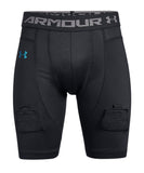 UNDER ARMOUR JR FITTED SHORTS - BLACK - 1317198-001-front