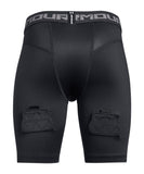 UNDER ARMOUR JR FITTED SHORTS - BLACK - 1317198-001