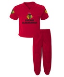 REEBOK CHICAGO BLACKHAWKS TODDLER FIELD GOAL PANT SET - 546lt_os_2015_2pc_jumper_chicago_01