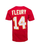 OLD TIME HOCKEY CALGARY FLAMES FLEURY #14 JR T-SHIRT - 9taalu_oth_calgary_fleury_back