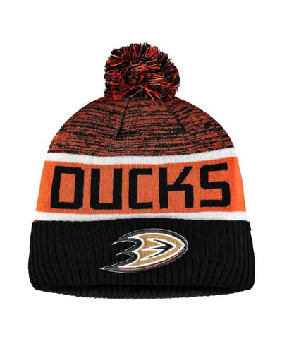 ANAHEIM DUCKS FANATICS MEN'S RINKSIDE GOALIE CUFFED KNIT TOQUE - ANAHEIM-DUCKS-FANATICS-MEN_S-RINKSIDE-GOALIE-CUFFED-KNIT-TOQUE-FRONT