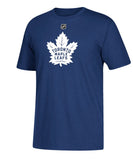 AUSTON MATTHEWS TORONTO MAPLE LEAFS ADIDAS MEN'S AUTHENTIC JERSEY T SHIRT - Auston-Matthews-Toronto-Maple-Leafs-Adidas-Silver-Jersey-Tee-Front