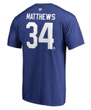 AUSTON MATTHEWS TORONTO MAPLE LEAFS FANATICS MEN'S NAME AND NUMBER T SHIRT - Auston-Matthews-Toronto-Maple-Leafs-Fanatics-name-Number-Shirt-Back