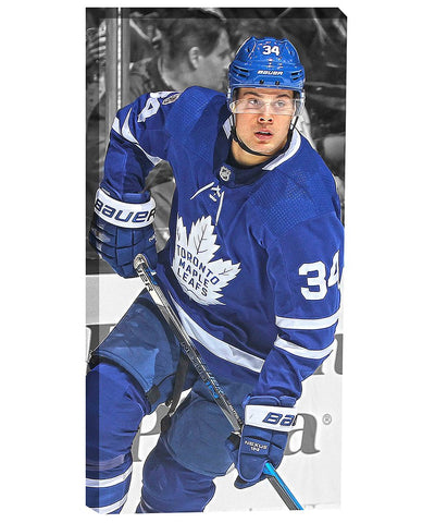 FRAMEWORTH AUSTON MATTHEWS TORONTO MAPLE LEAFS CANVAS PRINT - 14X28 - Auston-Matthews-Toronto-Maple-Leafs-Frameworth-Canvas-Print-14X28