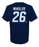 BLAKE WHEELER WINNIPEG JETS KID'S NAME AND NUMBER T SHIRT - BLAKE-WHEELER-WINNIPEG-JETS-KID_S-NAME-AND-NUMBER-T-SHIRT-BACK