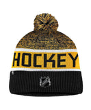 BOSTON BRUINS FANATICS MEN'S RINKSIDE GOALIE CUFFED KNIT TOQUE - BOSTON-BRUINS-FANATICS-MEN_S-RINKSIDE-GOALIE-CUFFED-KNIT-TOQUE-BACK