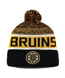 BOSTON BRUINS FANATICS MEN'S RINKSIDE GOALIE CUFFED KNIT TOQUE - BOSTON-BRUINS-FANATICS-MEN_S-RINKSIDE-GOALIE-CUFFED-KNIT-TOQUE-FRONT