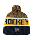 BUFFALO SABRES FANATICS MEN'S RINKSIDE GOALIE CUFFED KNIT TOQUE - BUFFALO-SABRES-FANATICS-MEN_S-RINKSIDE-GOALIE-CUFFED-KNIT-TOQUE-BACK