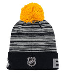 BOSTON BRUINS ADIDAS CUFFED POM KNIT BEANIE - Boston-Bruins-Adidas-Cuffed-Pom-Knit-Beanie-Back