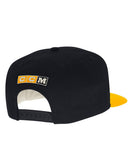 BOSTON BRUINS CCM FLAT BRIM SNAPBACK HAT - Boston-Bruins-Adidas-Sr-Flat-Brim-Snap-Back-Hat-Back