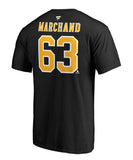 BRAD MARCHAND BOSTON BRUINS FANATICS MEN'S NAME AND NUMBER T SHIRT - Brad-MArchand-Boston-Bruins-Name-Number-Shirt-Back