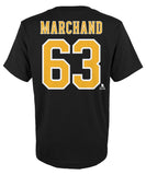 BRAD MARCHAND BOSTON BRUINS JUNIOR PLAYER T SHIRT - Brad-Marchand-Boston-Bruins-Player-T-Shirt-Back-min