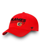 CALGARY FLAMES FANATICS MEN'S RINKSIDE FUNDAMENTAL ADJUSTABLE HAT - CALGARY-FLAMES-FANATICS-MEN_S-RINKSIDE-FUNDAMENTAL-ADJUSTABLE-HAT-front