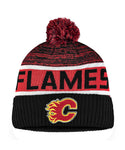 CALGARY FLAMES FANATICS MEN'S RINKSIDE GOALIE CUFFED KNIT TOQUE - CALGARY-FLAMES-FANATICS-MEN_S-RINKSIDE-GOALIE-CUFFED-KNIT-TOQUE-FRONT