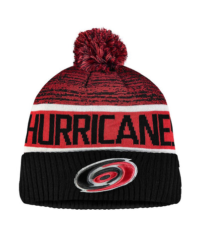 CAROLINA HURRICANES FANATICS MEN'S RINKSIDE GOALIE CUFFED KNIT TOQUE - CAROLINA-HURRICANES-FANATICS-MEN_S-RINKSIDE-GOALIE-CUFFED-KNIT-TOQUE-FRONT