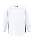 CCM 6000 MID GOALIE PRACTICE JERSEY - WHITE/BLACK - CCM-6000-Mid-Practice-Jersey-White-Black-Back-min