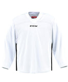 CCM 6000 MID GOALIE PRACTICE JERSEY - WHITE/BLACK - CCM-6000-Mid-Practice-Jersey-White-Black-Front-min