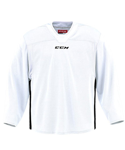 CCM 6000 MID JR GOALIE PRACTICE JERSEY - WHITE/BLACK - CCM-6000-Mid-Practice-Jersey-White-Black-Front-min_c4609577-0664-4348-8ba7-f701a841104b