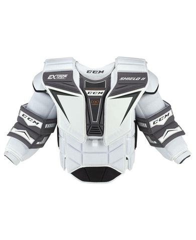 CCM EXTREME FLEX SHIELD 2 PRO SR GOALIE CHEST PROTECTOR - WHITE - CCM-Extreme-Flex-Shield-2-Chest-Protector-White-min