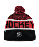 CHICAGO BLACKHAWKS FANATICS MEN'S RINKSIDE GOALIE CUFFED KNIT TOQUE - CHICAGO-BLACKHAWKS-FANATICS-MEN_S-RINKSIDE-GOALIE-CUFFED-KNIT-TOQUE-BACK