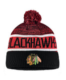 CHICAGO BLACKHAWKS FANATICS MEN'S RINKSIDE GOALIE CUFFED KNIT TOQUE - CHICAGO-BLACKHAWKS-FANATICS-MEN_S-RINKSIDE-GOALIE-CUFFED-KNIT-TOQUE-FRONT