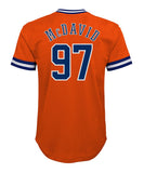 CONNOR MCDAVID EDMONTON OILERS KID'S V-NECK MESH SHIRT - CONNOR-MCDAVID-EDMONTON-OILERS-KID_S-V-NECK-MESH-FASHION-T-SHIRT-BACK