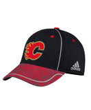 CALGARY FLAMES ADIDAS MEN'S 2018 NHL STRUCTURED DRAFT HAT - CX2514
