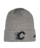 CALGARY FLAMES ADIDAS MEN'S PRESS CONFERENCE CUFFED BEANIE TOQUE - CX3117
