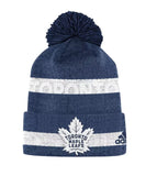 TORONTO MAPLE LEAFS ADIDAS MEN'S CUFFED BEANIE TOQUE - CX3127-1