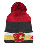 CALGARY FLAMES ADIDAS MEN'S CUFFED BEANIE TOQUE - CX3147-1
