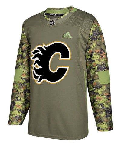 CALGARY FLAMES ADIDAS AUTHENTIC CAMO JERSEY - Calgary-Flames-Adidas-Authentic-Camo-Jersey-Front