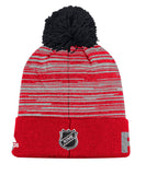 CALGARY FLAMES ADIDAS CUFFED POM KNIT BEANIE - Calgary-Flames-Adidas-Cuffed-Pom-Knit-Beanie-Back