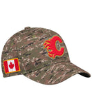 CALGARY FLAMES ADIDAS MEN'S STRUCTURED FLEX CAMO HAT - Calgary-Flames-Adidas-Mens-Structured-Flex-Camo-Hat-Front-min