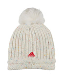 CALGARY FLAMES ADIDAS WOMEN'S POM BEANIE - Calgary-Flames-Adidas-Womens-Beanie-With-Pom-Back